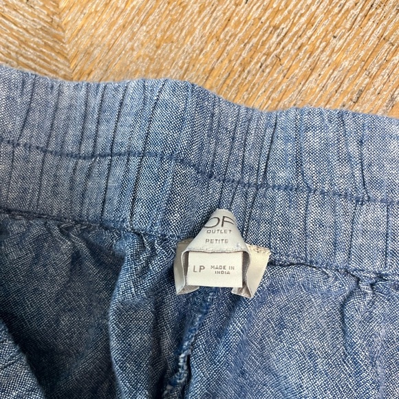 Loft Mini Linen Skirt Women’s Size Large Petite Elastic Waist 34” Length 19” - Picture 2 of 5